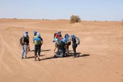 Le leader et son groupe